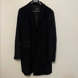Express Men's Wool Blend Topcoat Overcoat